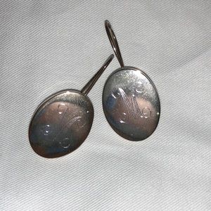 M monogram earrings